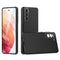Hoesje Geschikt voor Samsung S21 Backcover Liquid Siliconen Case TPU Hoesje Zwart