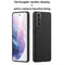 Hoesje Geschikt voor Samsung S21 Backcover Liquid Siliconen Case TPU Hoesje Zwart