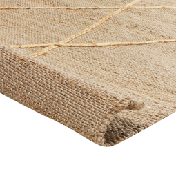 Beliani YUVACIK - Laagpolig vloerkleed - Beige - 160 x 230 cm - Jute
