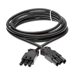 ABC Kantoormeubelen Koppelkabel 1 meter t.b.v.contactdoos, GST18, kleur zwart. (Type Wieland)