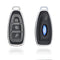 Autosleutel hoesje Duurzaam TPU Sleutelcover - - Geschikt voor Ford -zwart- K3