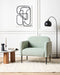 Beliani STOUBY - Fauteuil - Lichtgroen - Linnen