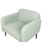 Beliani STOUBY - Fauteuil - Lichtgroen - Linnen