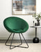 Beliani FLOBY II - Fauteuil - Groen - Fluweel