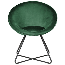 Beliani FLOBY II - Fauteuil - Groen - Fluweel