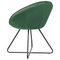 Beliani FLOBY II - Fauteuil - Groen - Fluweel
