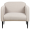 Beliani STOUBY - Fauteuil - Taupe - Linnen