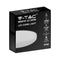 V-TAC VT-8618W-RD LED Rond Plafondlamp - 225mm - IP44 - Wit - 18W- 1800 Lumen - 3000K