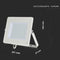 V-TAC VT-100-W-N Witte LED Schijnwerper - Samsung - IP65 - 100W - 8200 Lumen - 3000K - 5 Jaar