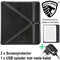Origami Sleepcover Geschikt voor Kobo Libra H2O Hoes Zwart + Screenprotector + Oplader *