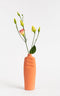 Porcelain bottle vase #23 salmon