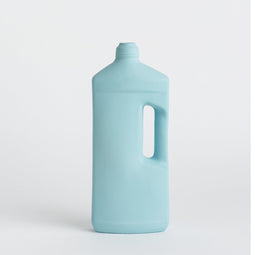 Porcelain bottle vase #3 light blue