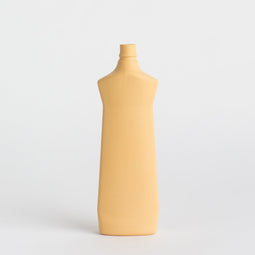 porcelain bottle vase #1 warm yellow