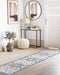 Beliani GORDES - Loper tapijt - Beige/Blauw - 80 x 300 cm - Polyester
