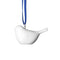 Kleine witte vogel hangende decoratie - Pluto Design
