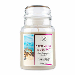 Large jar Dried wood & sea salt - 623g - Purple River