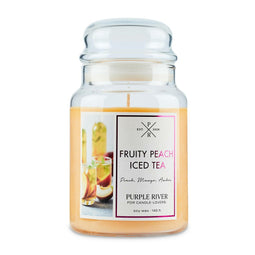 Large jar Fruity peach iced tea - 623g - Purple River