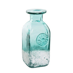 BLAUW DECORATIEF VAASJE 14CM GLAS - PTMD