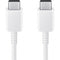 Samsung Originele USB-C naar USB-C kabel - 1.8 meter - 25 Watt - Wit + Originele Fast Charging Adapt