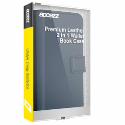 Accezz Premium Leather 2 in 1 Wallet Bookcase iPhone 15 Pro Max - Donkerblauw
