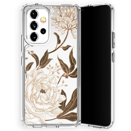 Selencia Zarya Fashion Extra Beschermende Backcover Samsung Galaxy A53 - Golden Flowers