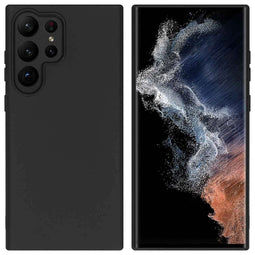 Accezz Color Backcover voor de Samsung Galaxy S23 Ultra - Zwart