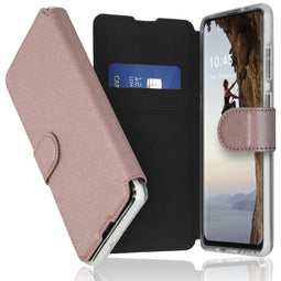 Accezz Xtreme Wallet Bookcase Samsung Galaxy A21s - Rosé Goud