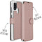 Accezz Xtreme Wallet Bookcase Samsung Galaxy A21s - Rosé Goud