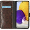 Générique Slangenprint Bookcase Samsung Galaxy A72 - Bruin
