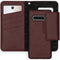 Selencia 2-in-1 Uitneembare Slang Bookcase Galaxy S10 - Donkerrood