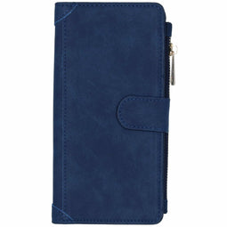 Générique Luxe Portemonnee Samsung Galaxy S20 Plus - Donkerblauw