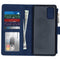Générique Luxe Portemonnee Samsung Galaxy S20 Plus - Donkerblauw