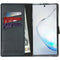 Selencia Echt Lederen Bookcase Samsung Galaxy Note 10 - Donkerblauw