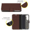 Accezz Wallet Softcase Bookcase Samsung Galaxy S23 - Bruin