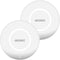 Accezz 2 pack Qi Soft Touch Wireless Charger - Draadloze oplader - 10 Watt - Wit