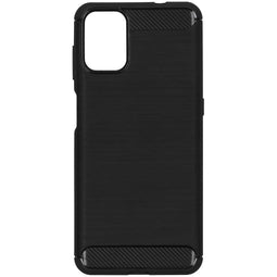 Générique Brushed Backcover Motorola Moto G9 Plus - Zwart