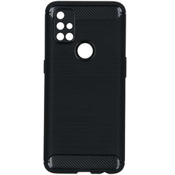 Générique Brushed Backcover OnePlus Nord N10 5G - Zwart