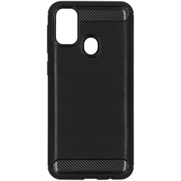 Générique Brushed Backcover Samsung Galaxy M30s / M21 - Zwart