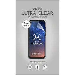 Selencia Duo Pack Ultra Clear Screenprotector Motorola One Vision