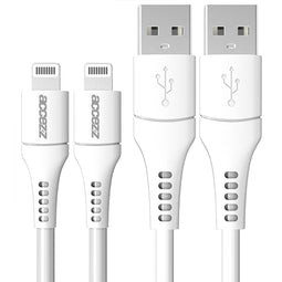 Accezz 2 pack Lightning naar USB kabel - MFi certificering - 1 meter - Wit