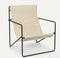 Ferm Living - Desert Lounge Chair - Zwart/Wolk