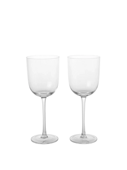 Ferm Living Host Rode Wijnglas set van 2 Helder