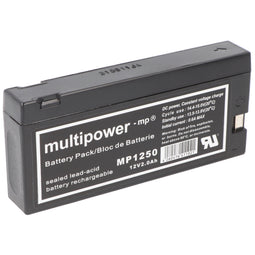 Multipower MP1250 12V 2Ah replaces LC-SD122PG lead battery AGM lead gel battery