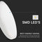 V-TAC VT-8624W-RD LED Round Dome Lights - 295mm - IP44 - White - 24W - 2400 Lumens - 4000K