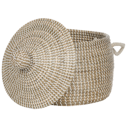 Beliani MYTHO - Opbergmand - Lichtbruin - Zeegras