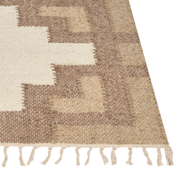 Beliani KONURTAY - Laagpolig vloerkleed - Beige - 200 x 300 cm - Jute