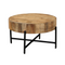 Homestylingshop Salontafel rond - Salontafel mangohout 80 cm - Salontafel hout