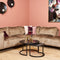 Homestylingshop Salontafel marmer - Salontafel zwart 70 cm - Salontafel Nova