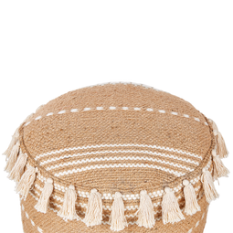 Beliani SARSAR - Poef - Beige - Jute