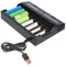 8-way quick charger for 1-8 Li-ion 3.6 and 3.7V battery, charging current max. 3A, charges batteries